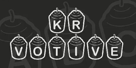 KR Votive font