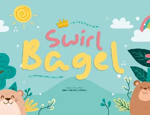 Swirl Bagel Personal Use font