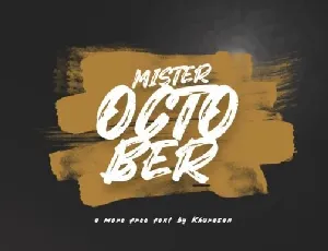 Mister October font