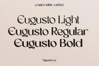 Eugusto font