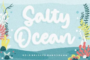 Salty Ocean Brushed Handdraw font