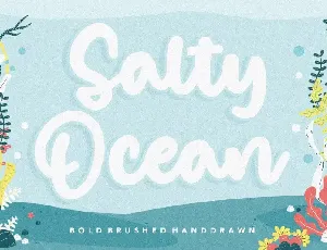 Salty Ocean Brushed Handdraw font