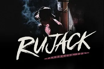 Rujack Brush font