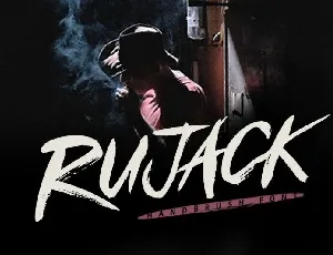 Rujack Brush font