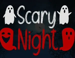Scary Night Brush font