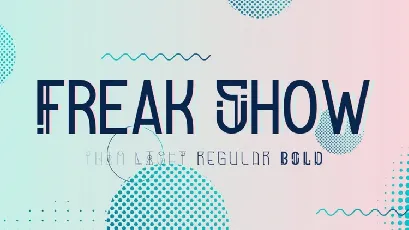 Freak Show Display font