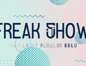 Freak Show Display font