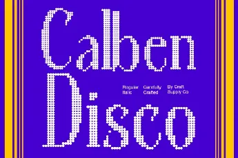 Calben Disco font