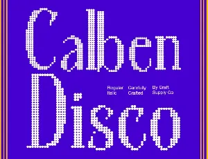 Calben Disco font