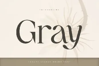 Gray font