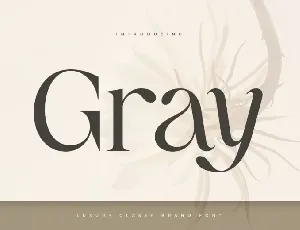 Gray font