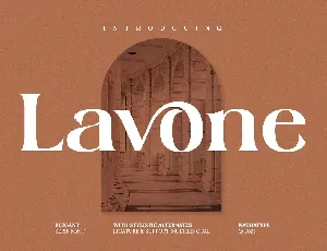 Lavone font