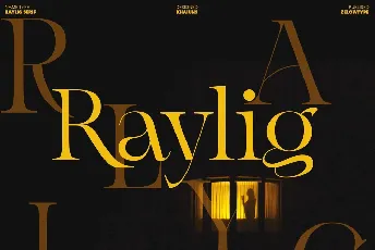 Raylig font