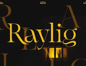 Raylig font