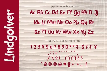 Lindgolver font