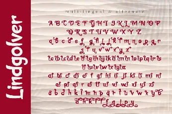 Lindgolver font