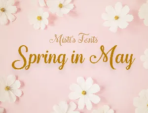 Spring in May font