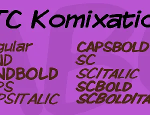 VTC Komixation font