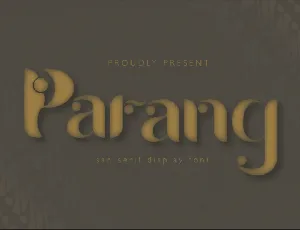 Parang font