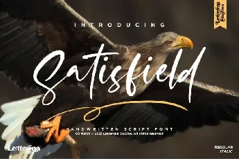 Satisfield Script font