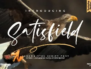 Satisfield Script font