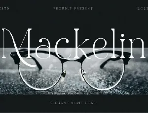 Mackelin font