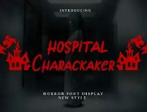 Hospital Charackaker Display font