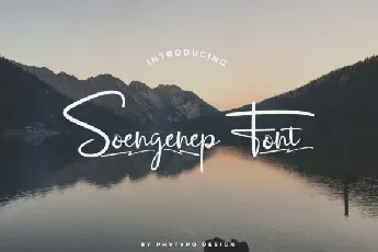 Soengenep Handwritten font