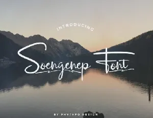 Soengenep Handwritten font