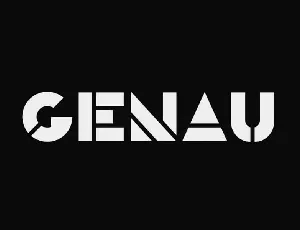 Genau font