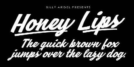 Honey Lips font