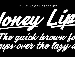 Honey Lips font