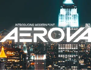 Aerova font