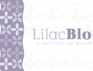 Lilac Block Serif font