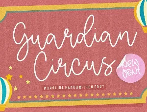 Guardian Circus font