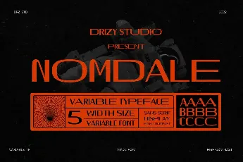 Nomdale font