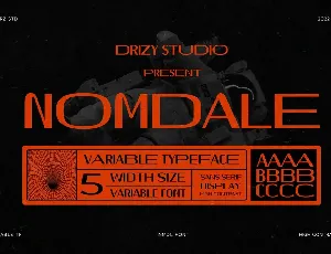 Nomdale font