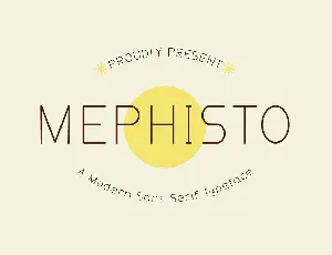 Mephisto font