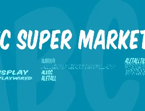 VTC Super Market S font