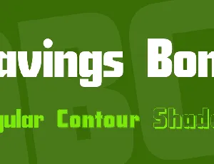 Savings Bond font