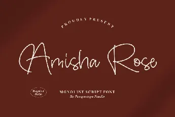 Amisha Rose font