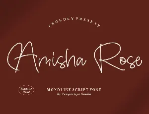 Amisha Rose font