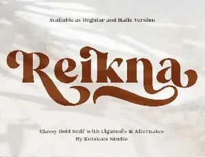 Reikna font