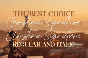 Christina Signature Script font