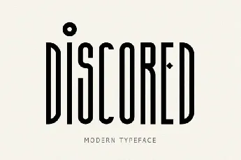 Discored Display font