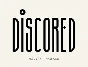 Discored Display font