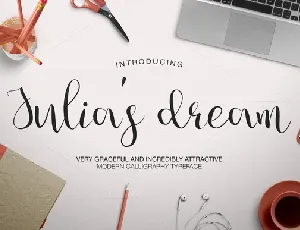 Julia’s Dream script font