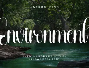 Environment Script font