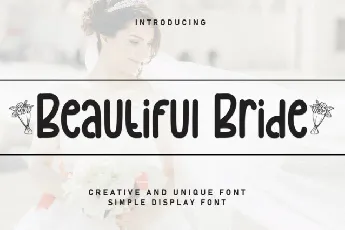 Beautiful Bride Display font