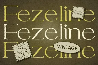 Fezeline Vintage font